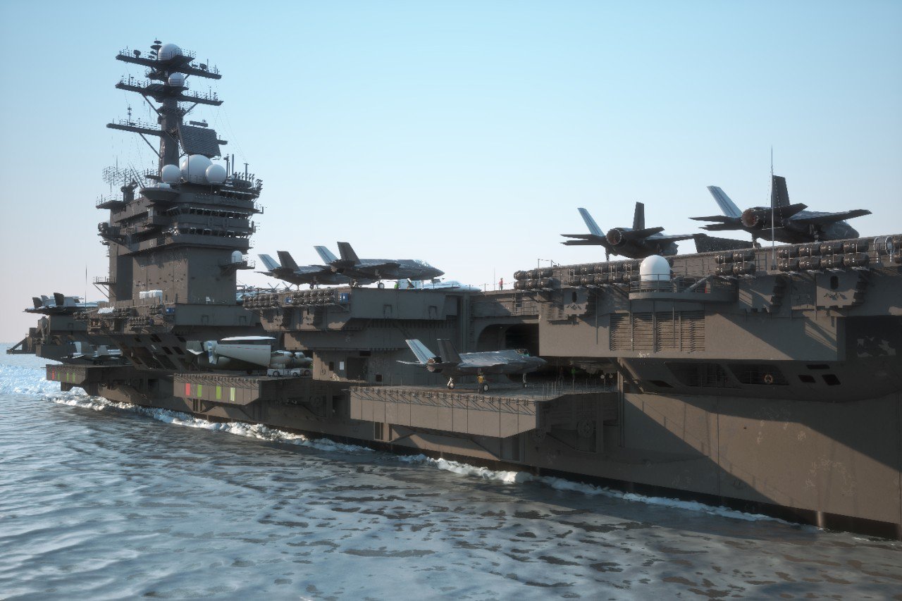 US military aircraft carrier